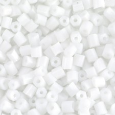 Seed beads Special buggles - ± 4 mm White